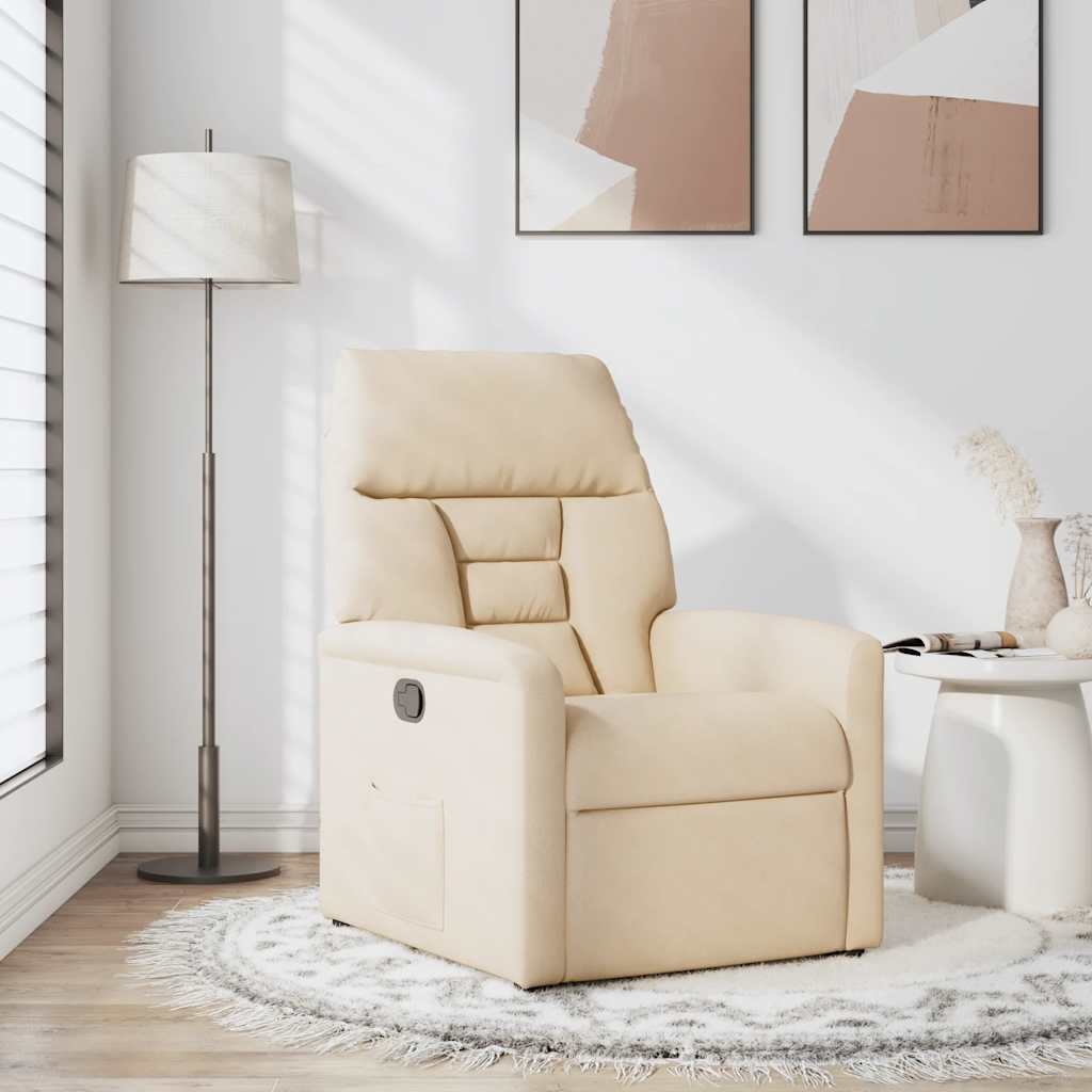 lænestol mikrofiberstof beige