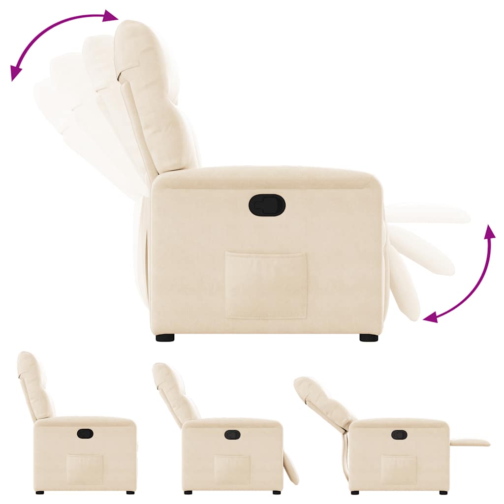 lænestol mikrofiberstof beige