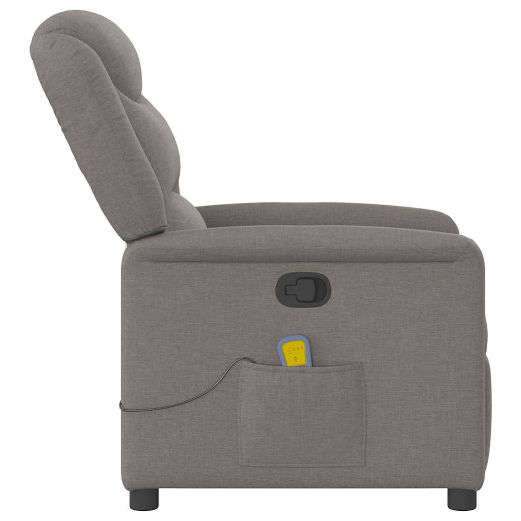 massagestol stof gråbrun