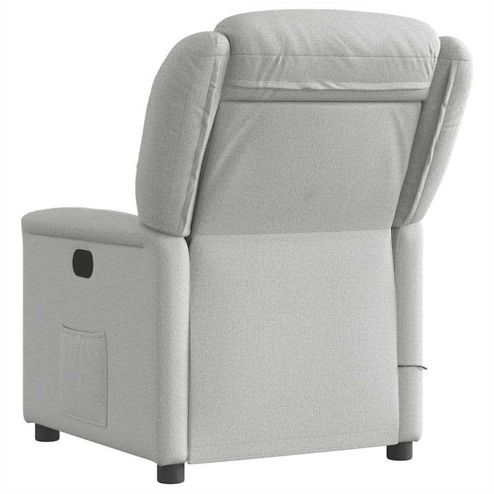 massagestol stof skygrå