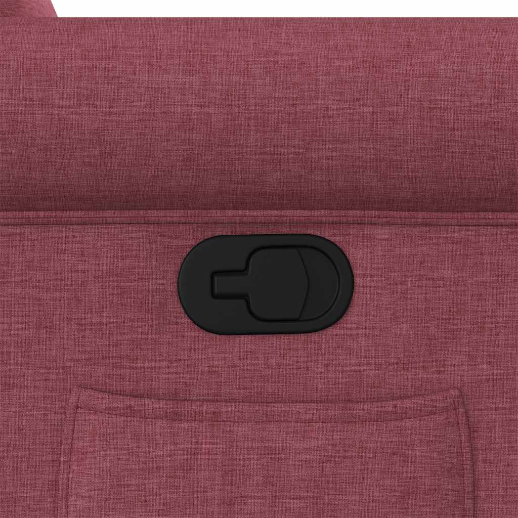 lænestol stof vinrød