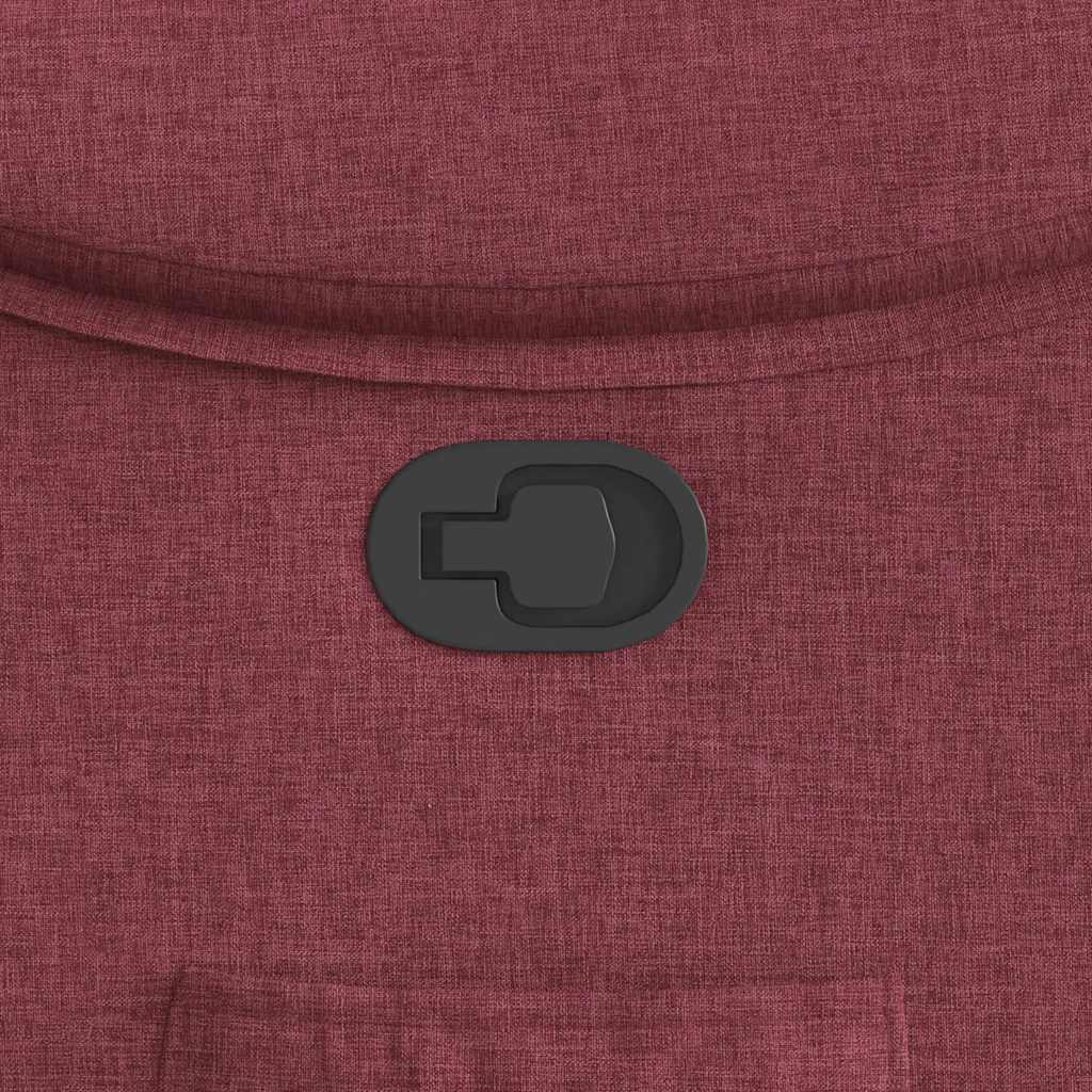 lænestol stof vinrød