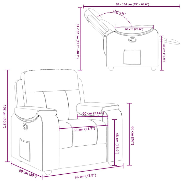 lænestol stof vinrød