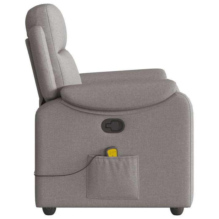 massagestol stof gråbrun