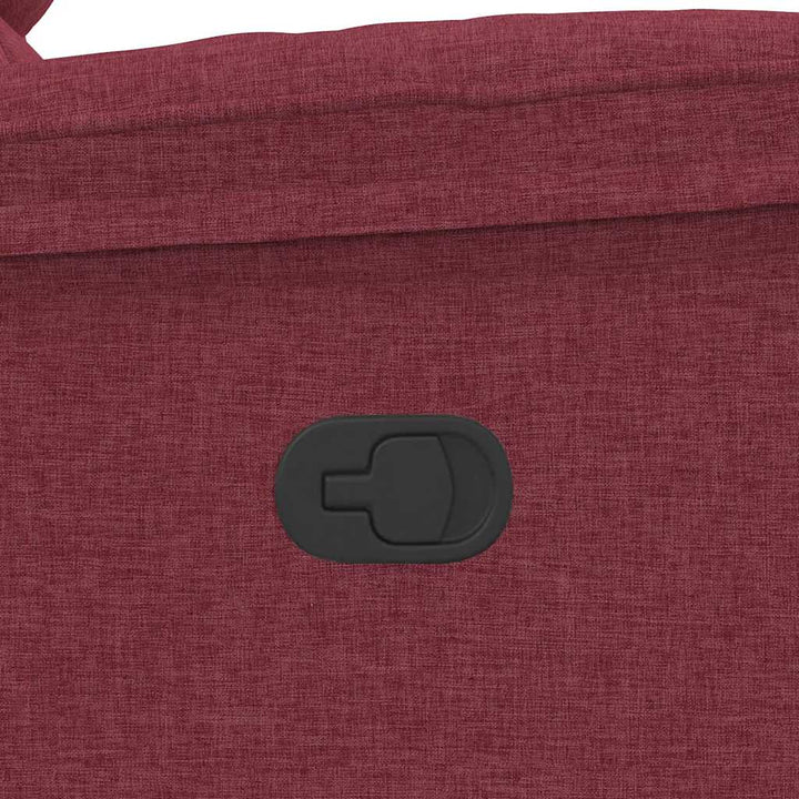 lænestol stof vinrød