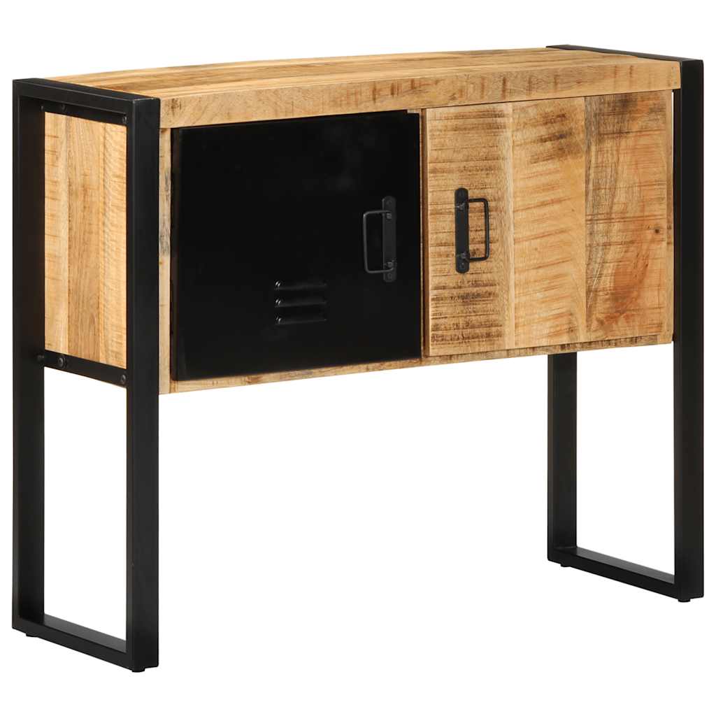 konsolskab 90x35x75 cm massivt ru mangotræ