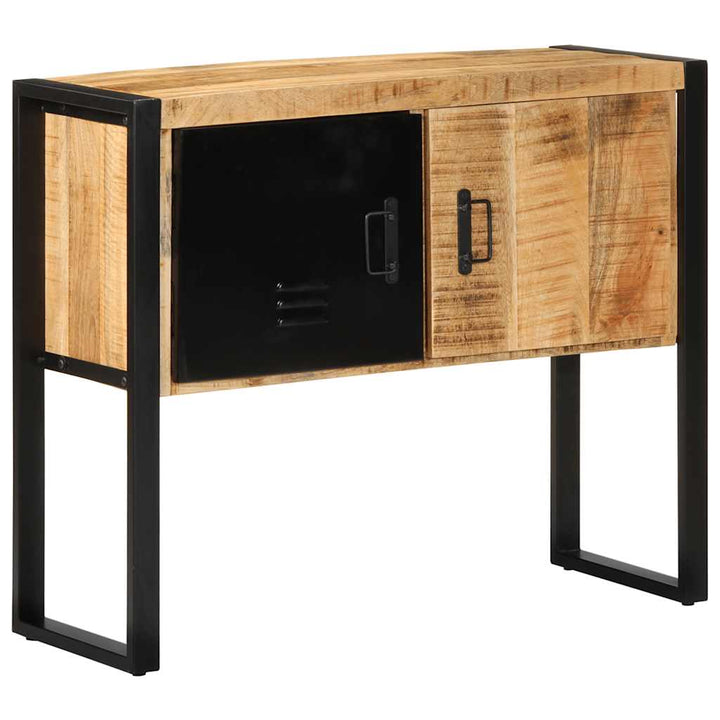 konsolskab 90x35x75 cm massivt ru mangotræ
