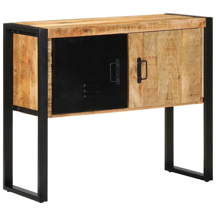 konsolskab 90x35x75 cm massivt ru mangotræ
