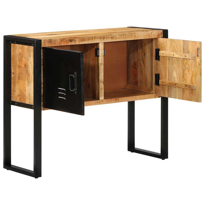 konsolskab 90x35x75 cm massivt ru mangotræ