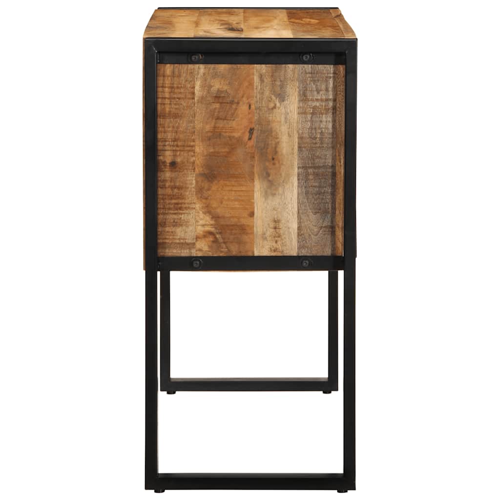konsolskab 90x35x75 cm massivt ru mangotræ