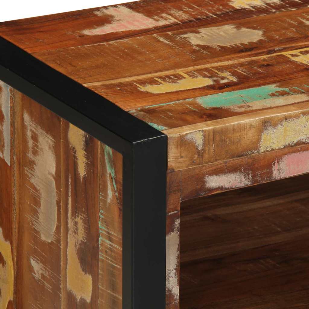 Skobænk Flerfarvet 100 x 40 x 50 cm Massivt genbrugstræ