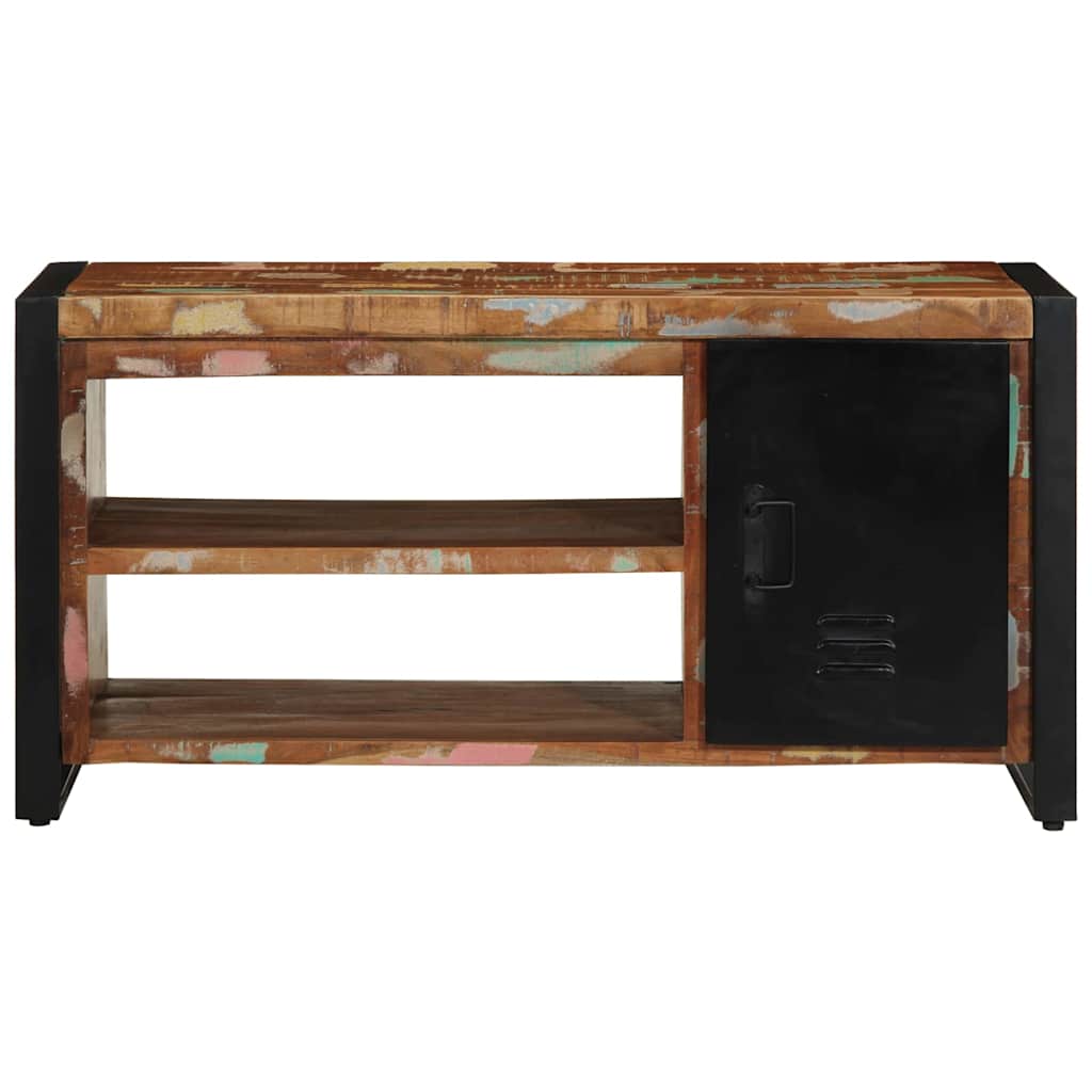 Skobænk Flerfarvet 100 x 40 x 50 cm Massivt genbrugstræ