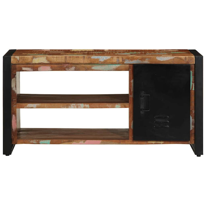 Skobænk Flerfarvet 100 x 40 x 50 cm Massivt genbrugstræ