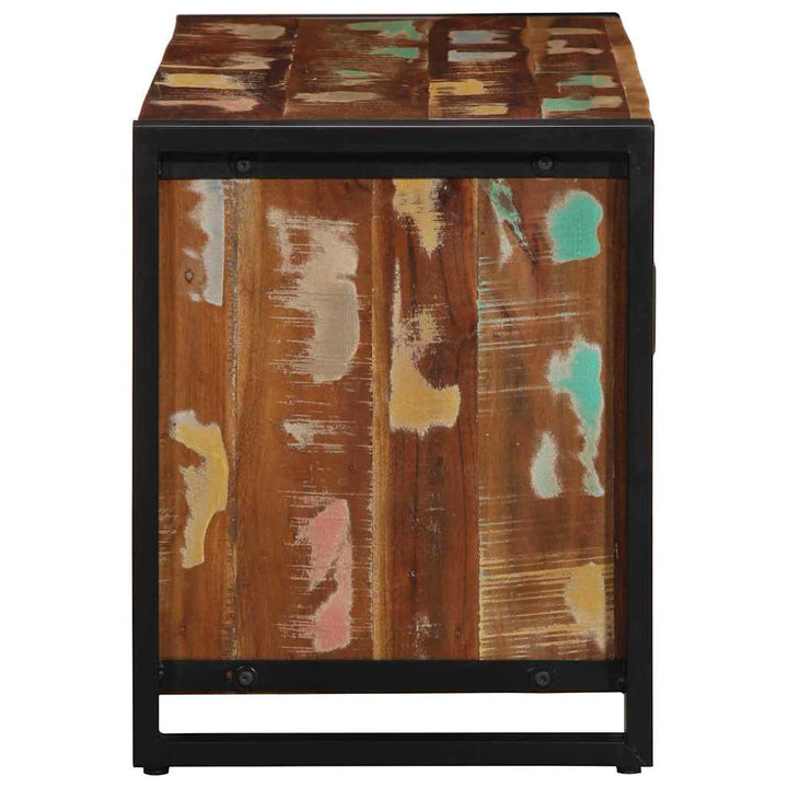 Skobænk Flerfarvet 100 x 40 x 50 cm Massivt genbrugstræ