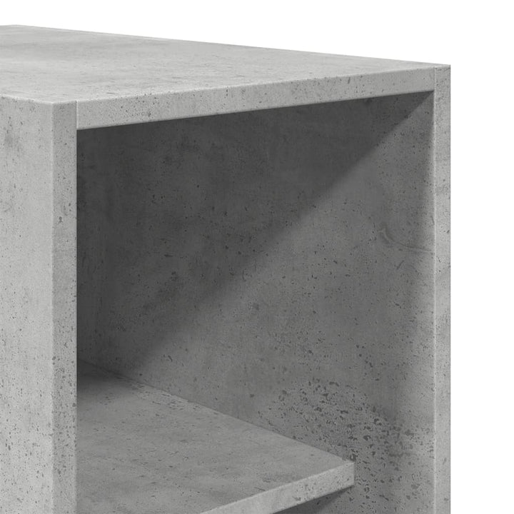 klædeskab 30x50x200 cm konstrueret træ betongrå