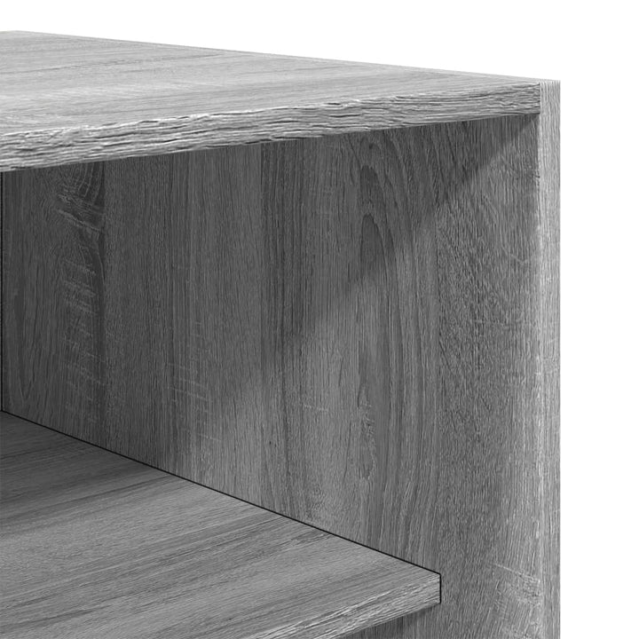 klædeskab 80x50x200 cm konstrueret træ grå sonoma-eg