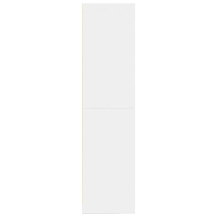 klædeskab 50x50x200 cm konstrueret træ hvid
