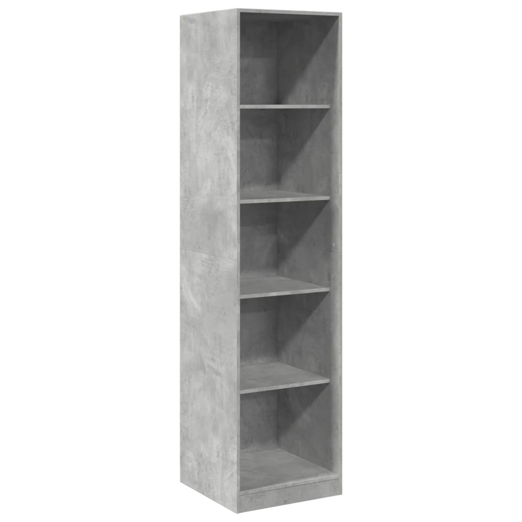 klædeskab 50x50x200 cm konstrueret træ betongrå