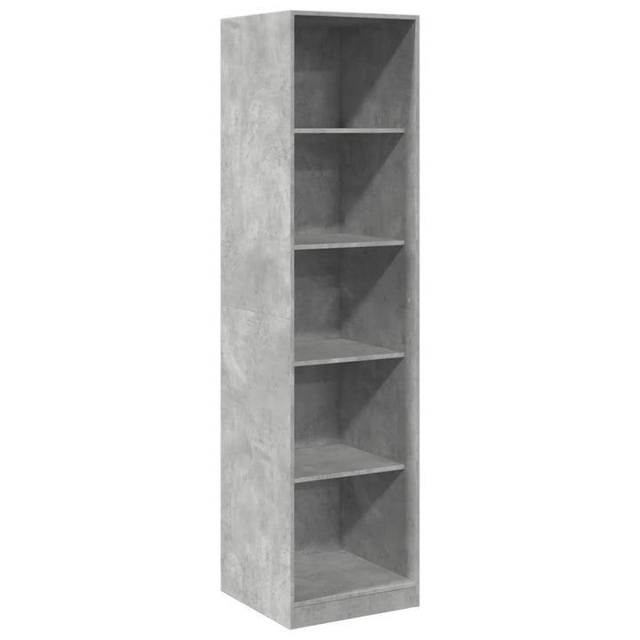 klædeskab 50x50x200 cm konstrueret træ betongrå
