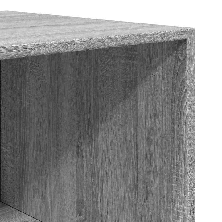 klædeskab 50x50x200 cm konstrueret træ grå sonoma-eg