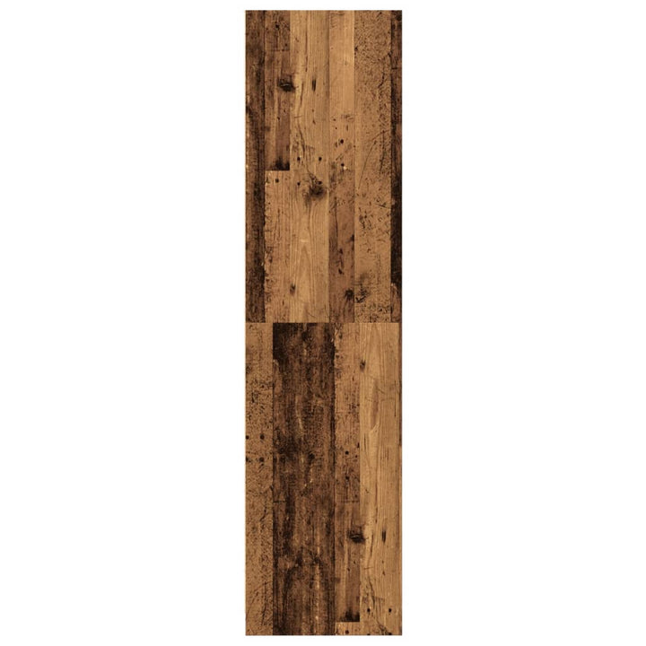 klædeskab 50x50x200 cm konstrueret træ gammelt træ-look