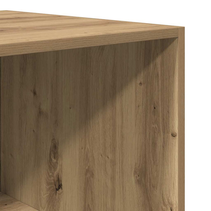 klædeskab 50x50x200 cm konstrueret træ egetræsfarve