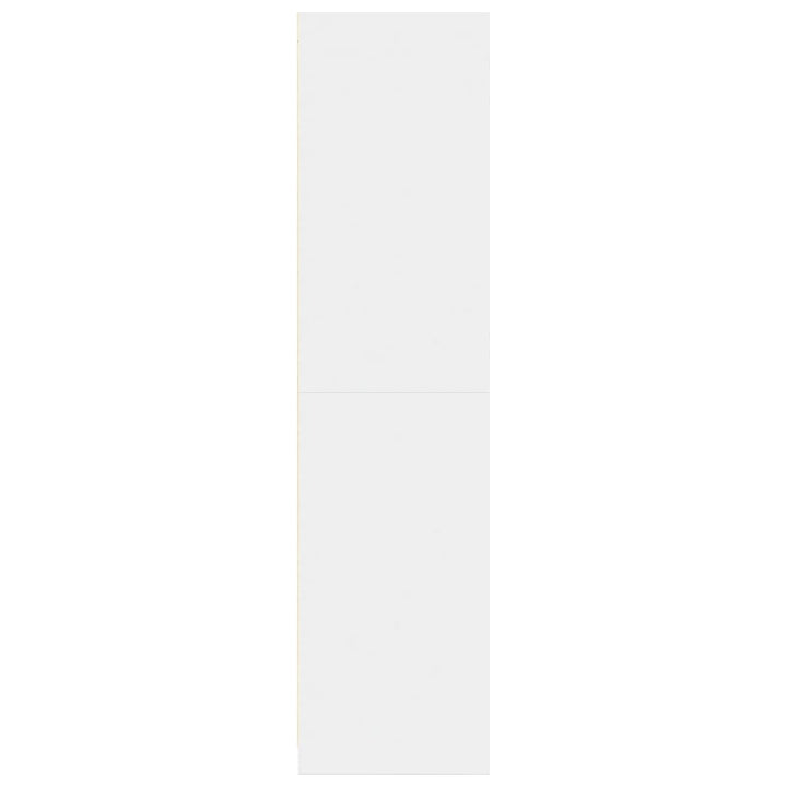 klædeskab 80x50x200 cm konstrueret træ hvid