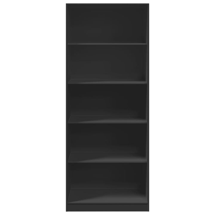 klædeskab 80x50x200 cm konstrueret træ sort