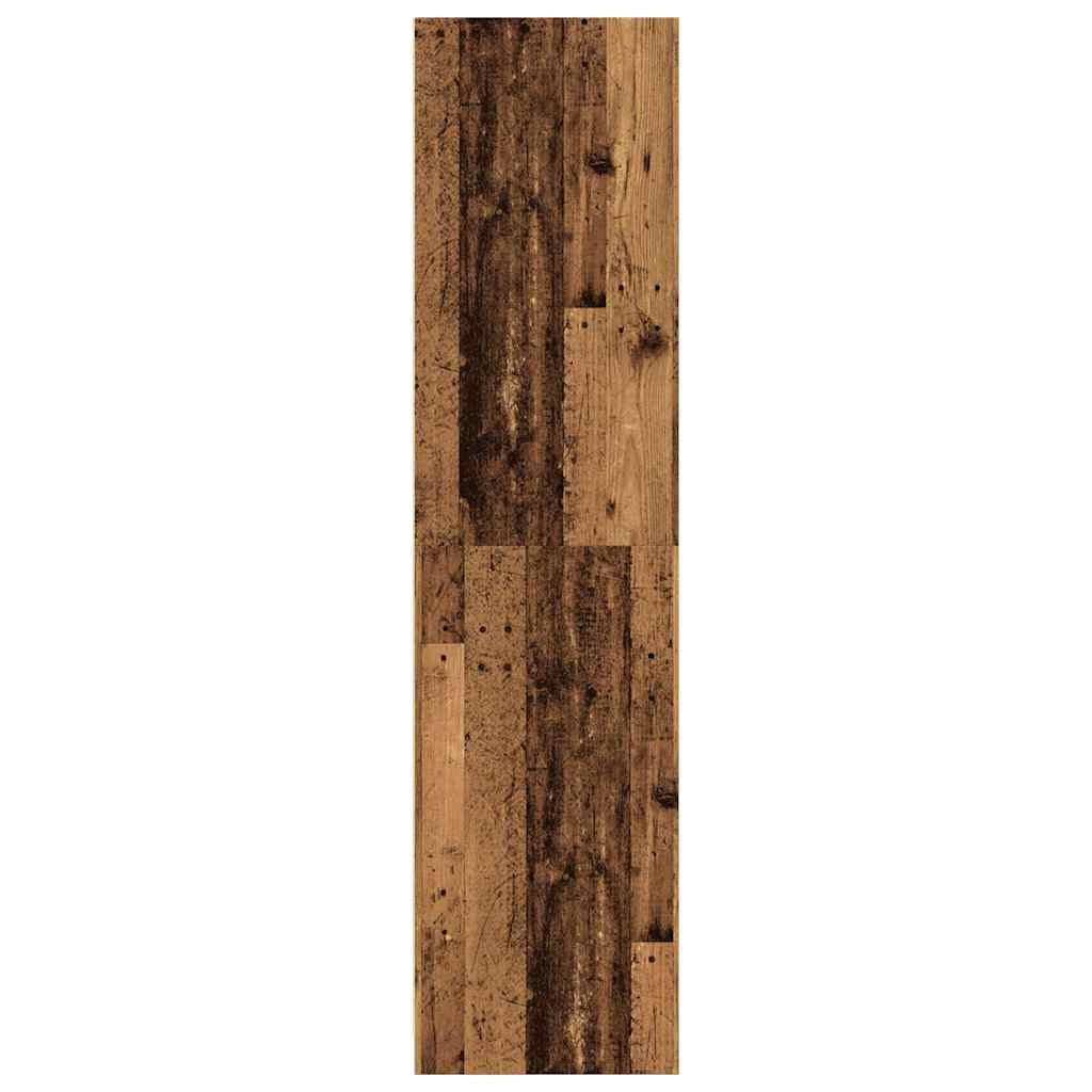 klædeskab 80x50x200 cm konstrueret træ gammelt træ-look