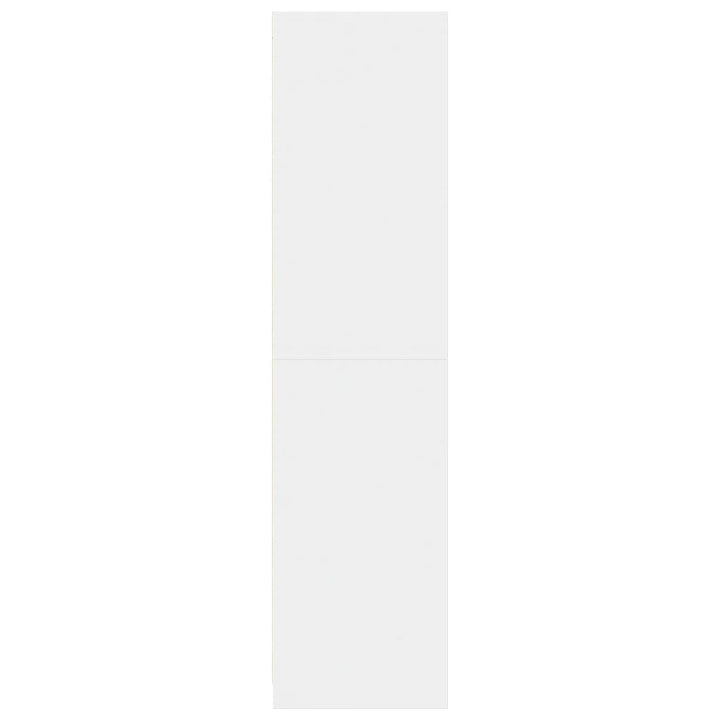 klædeskab 80x50x200 cm konstrueret træ hvid