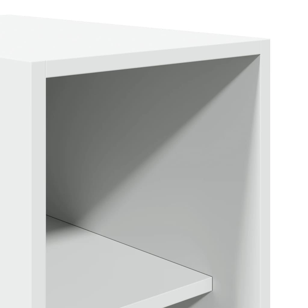 klædeskab 30x50x200 cm konstrueret træ hvid