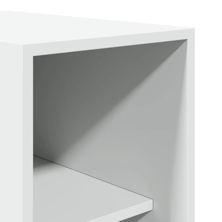 klædeskab 30x50x200 cm konstrueret træ hvid