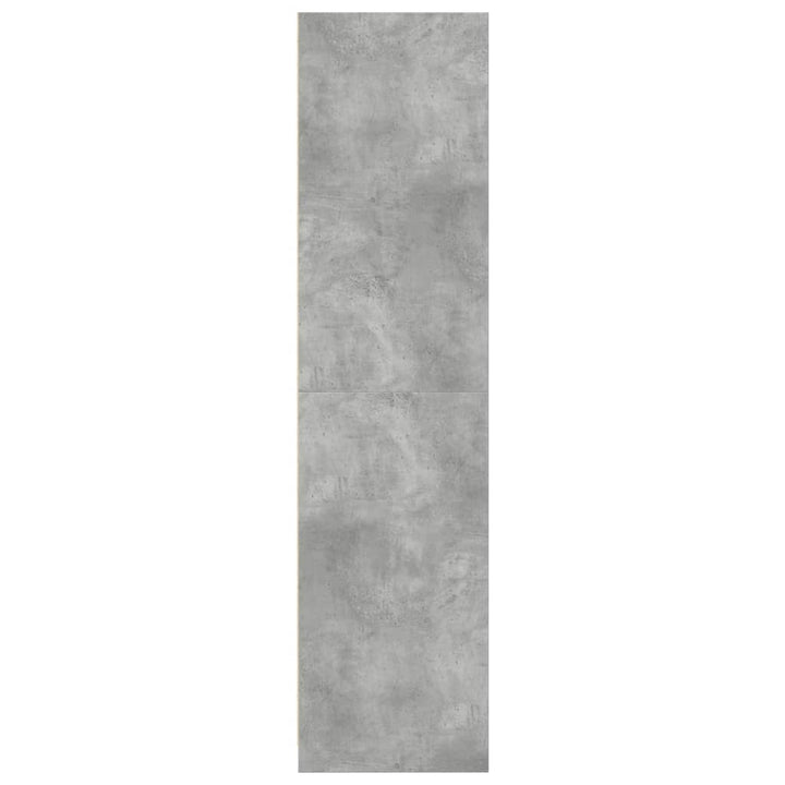 klædeskab 50x50x200 cm konstrueret træ betongrå