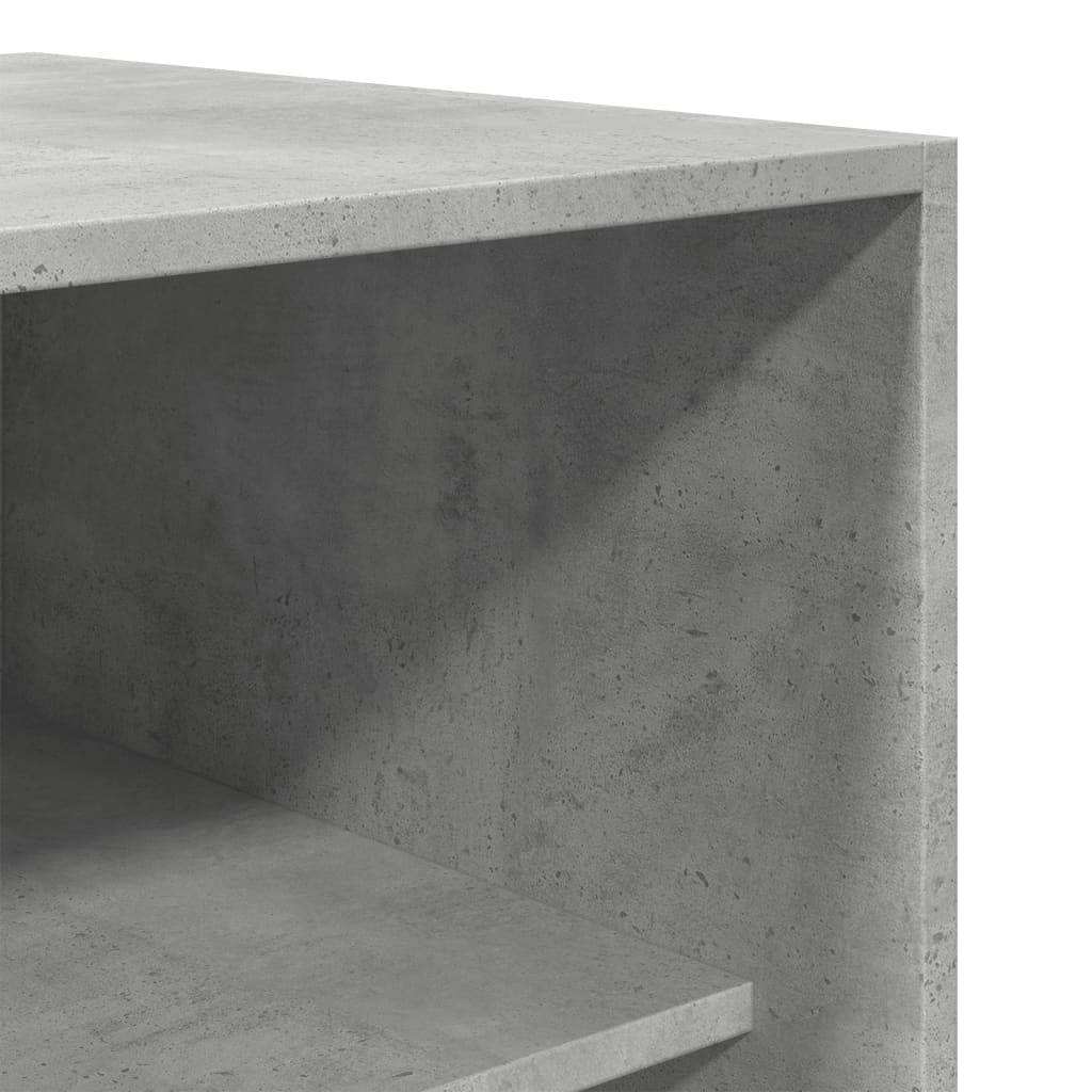 klædeskab 50x50x200 cm konstrueret træ betongrå