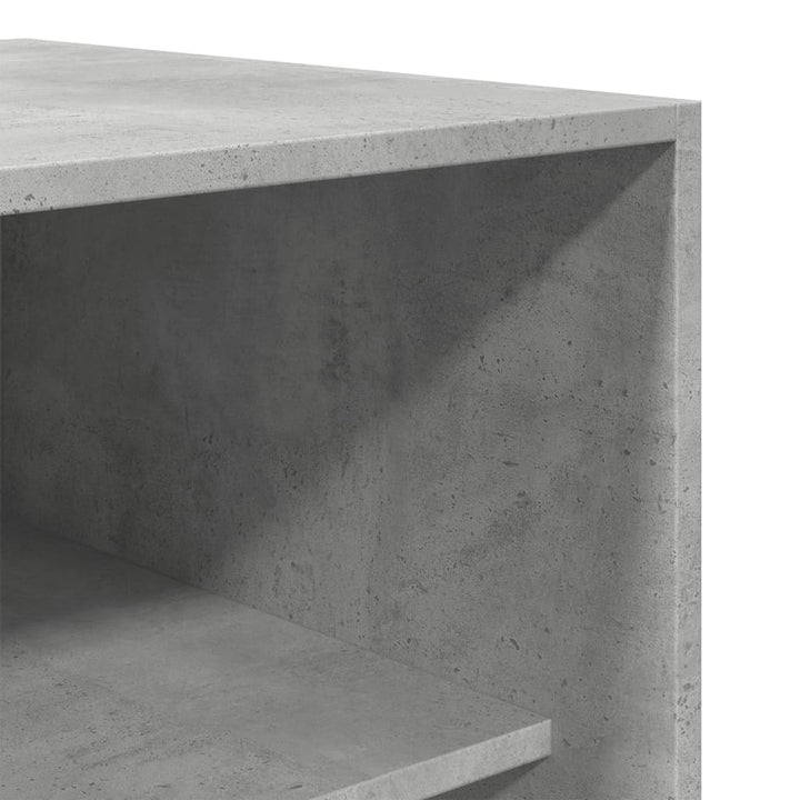 klædeskab 50x50x200 cm konstrueret træ betongrå