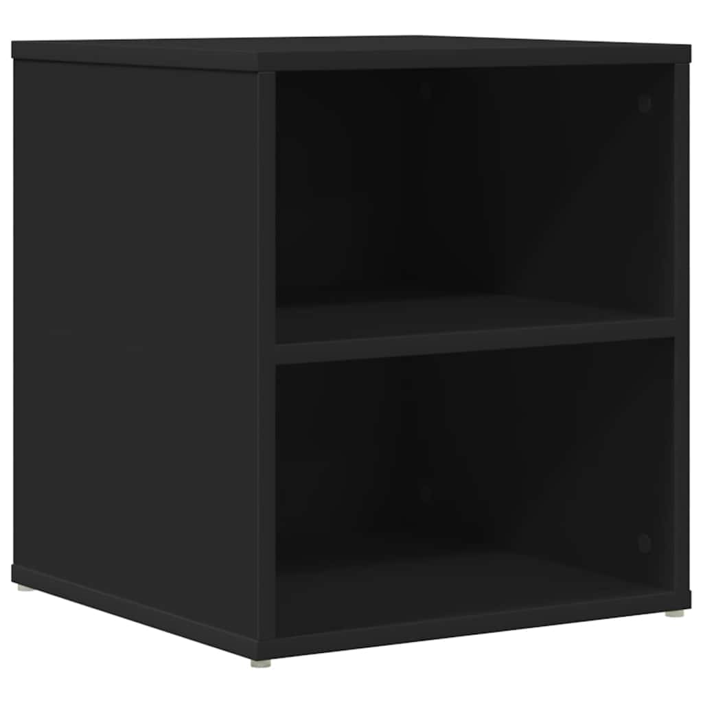 hjørneskab 160x40x45 cm konstrueret træ sort
