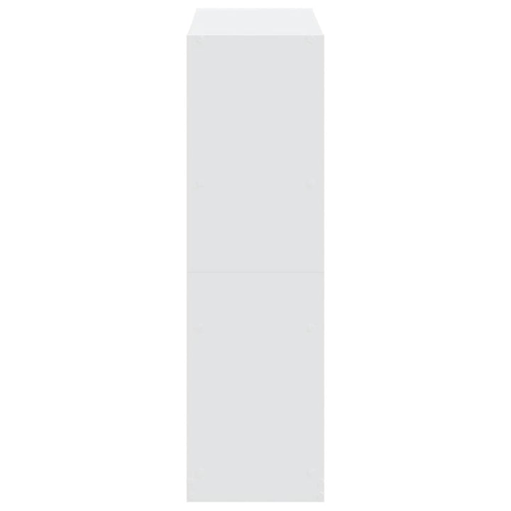 bogreol 102x32x108 cm konstrueret træ hvid