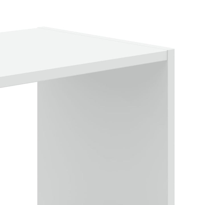 bogreol 102x32x108 cm konstrueret træ hvid