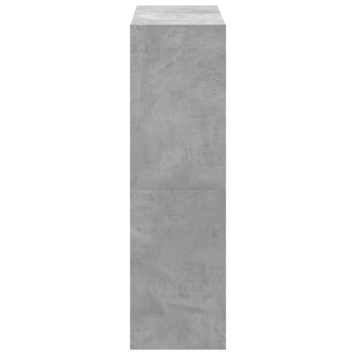 bogreol 102x32x109 cm konstrueret træ betongrå