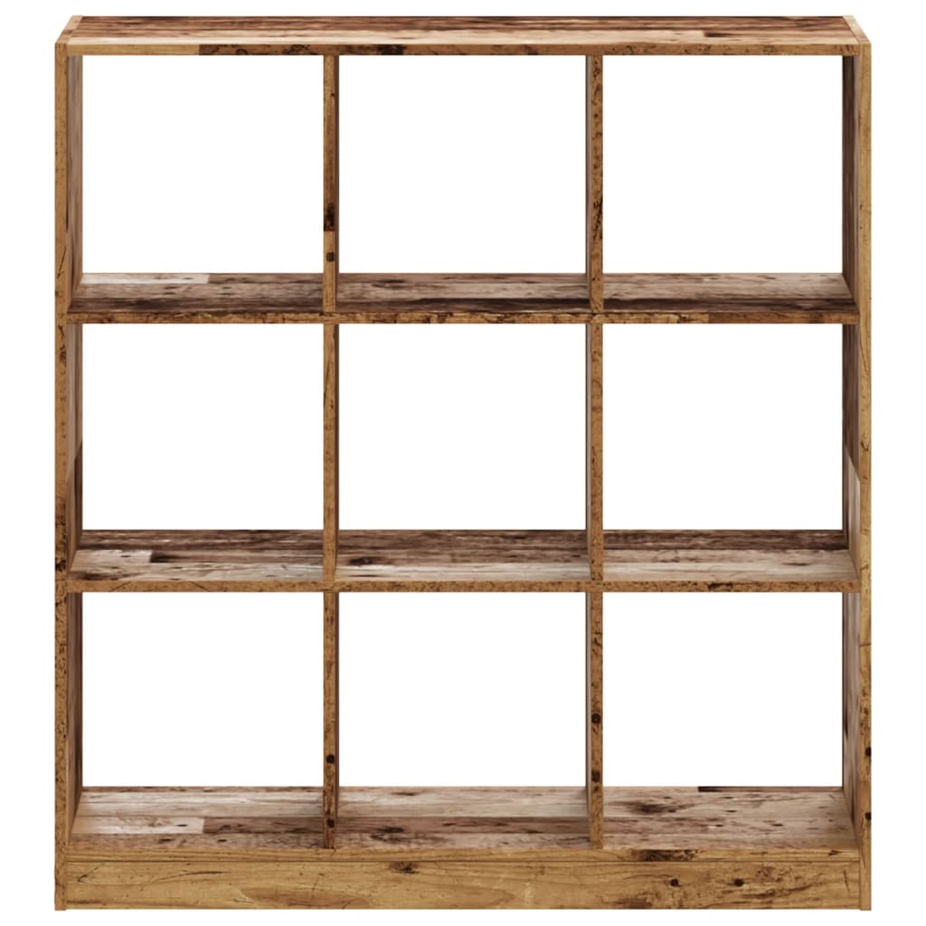 bogreol 102x32x109 cm konstrueret træ antikt træ