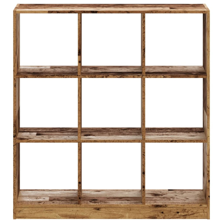 bogreol 102x32x109 cm konstrueret træ antikt træ