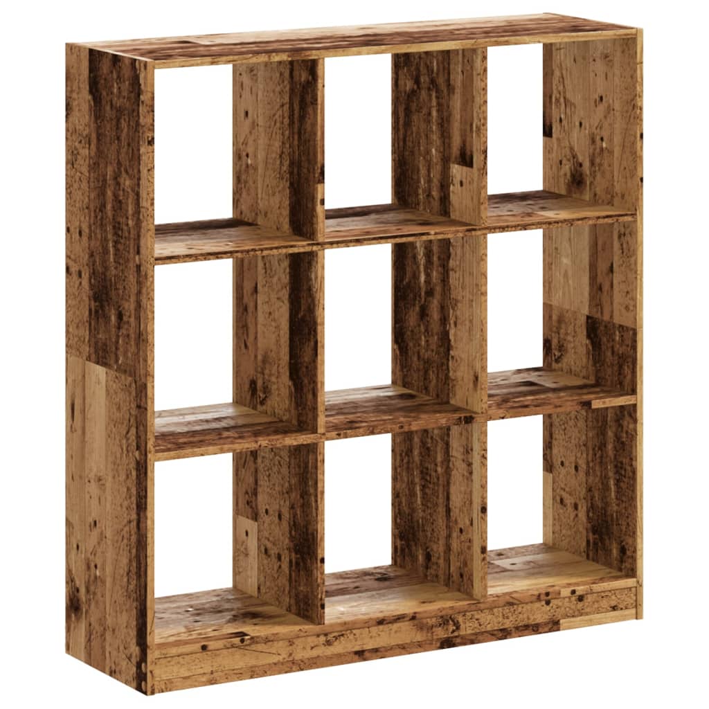 bogreol 102x32x109 cm konstrueret træ antikt træ