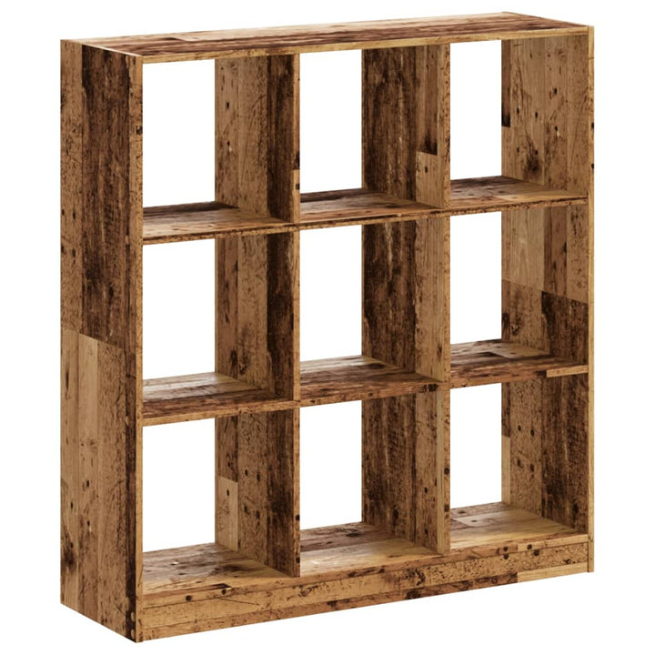 bogreol 102x32x109 cm konstrueret træ antikt træ