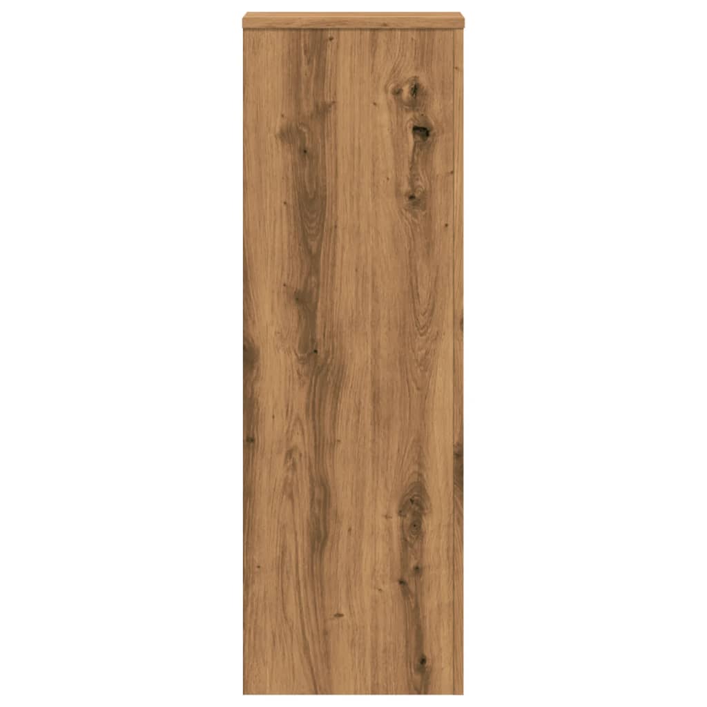 plantestativer 2 stk. 33x33x100 cm konstrueret træ egetræsfarve