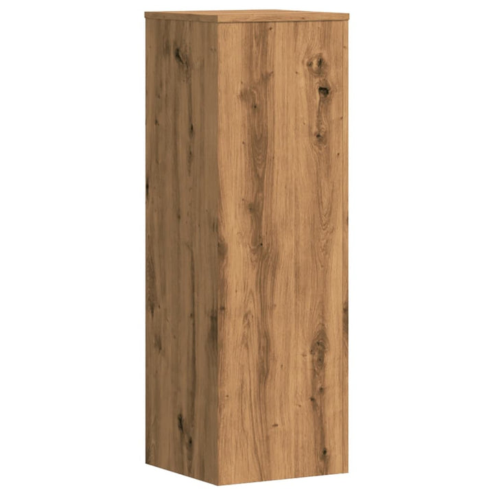 plantestativer 2 stk. 33x33x100 cm konstrueret træ egetræsfarve