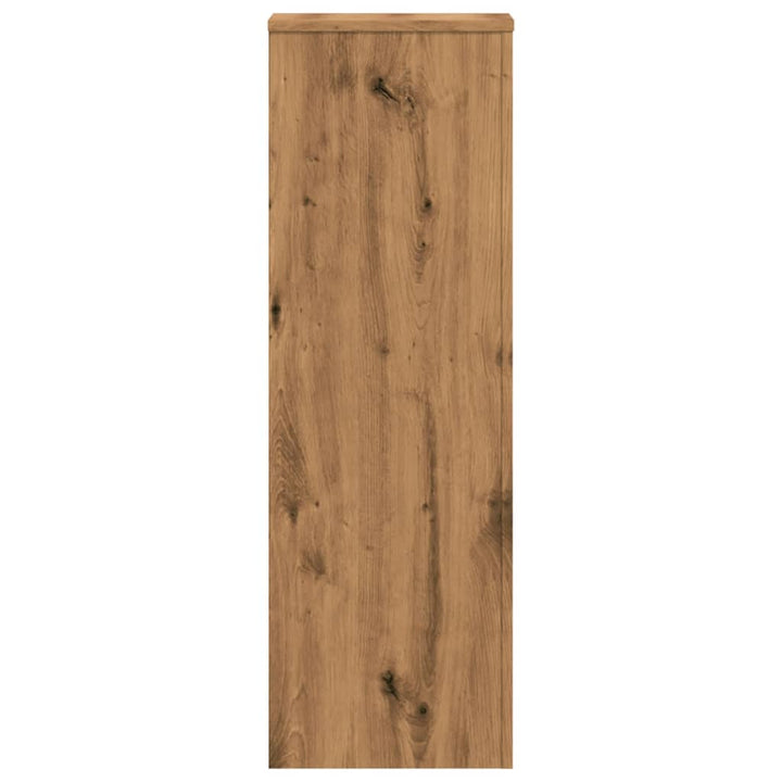 plantestativer 2 stk. 33x33x100 cm konstrueret træ egetræsfarve