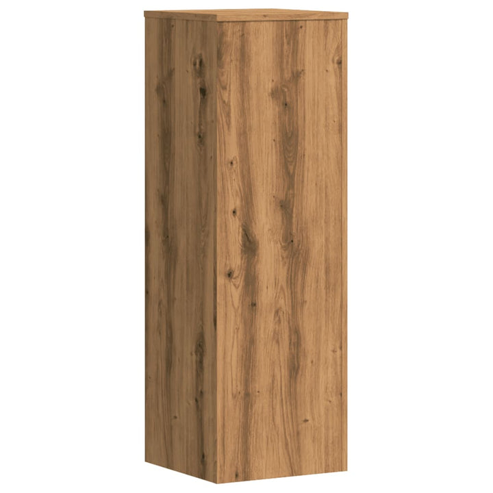 plantestativer 2 stk. 33x33x100 cm konstrueret træ egetræsfarve