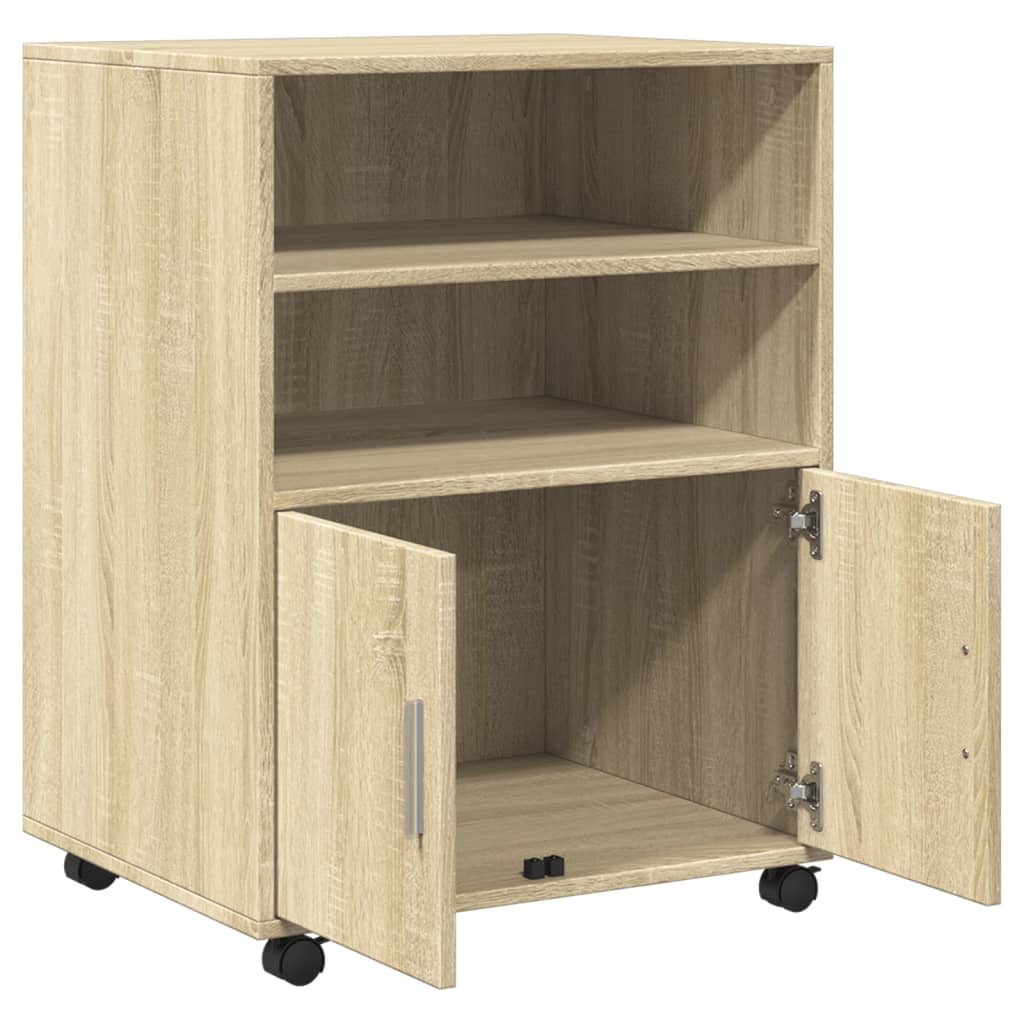 rullebord 60x48x81 cm konstrueret træ sonoma-eg
