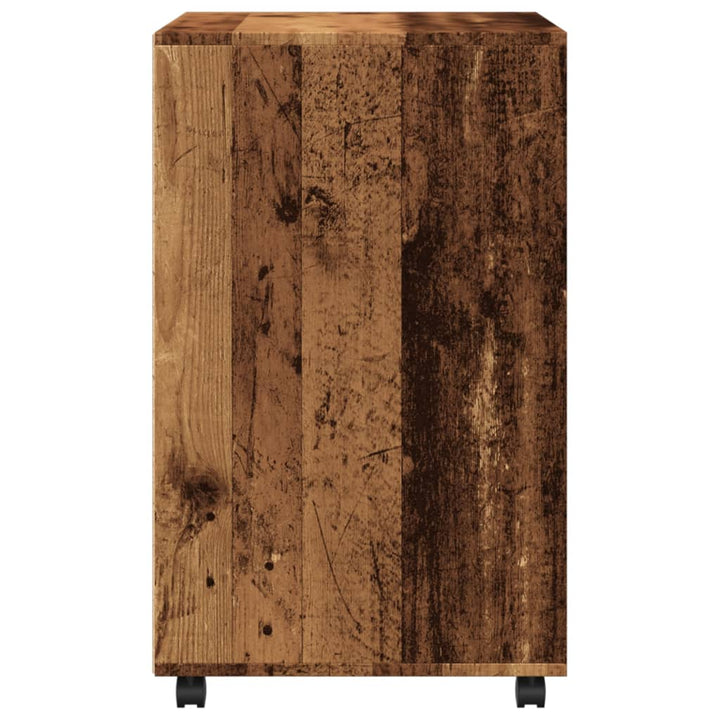rullebord 60x48x81 cm konstrueret træ gammelt trælook
