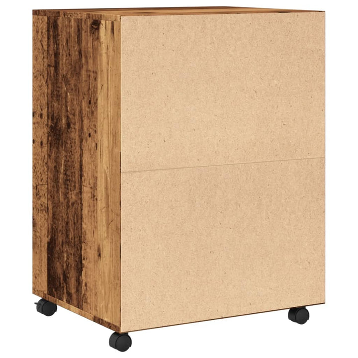 rullebord 60x48x81 cm konstrueret træ gammelt trælook